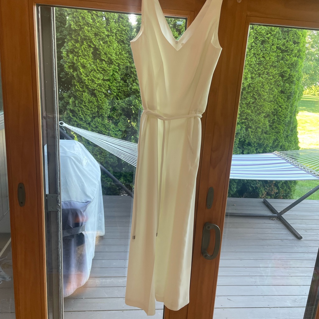 Nwt Never Worn White Jumpsuit